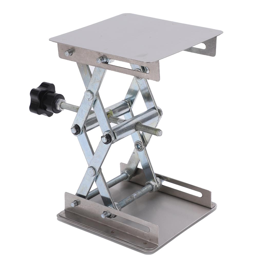 Small Stainless Steel Lifting Platform Manual Miniature Lift Stand Table for RC Cars
