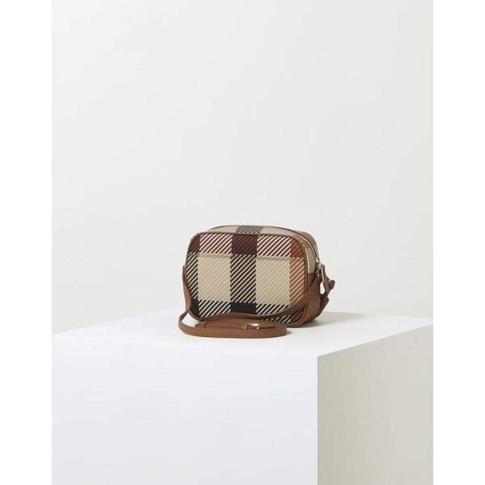 Daks Brown Big House Check Crossbag Dcba2e681w2