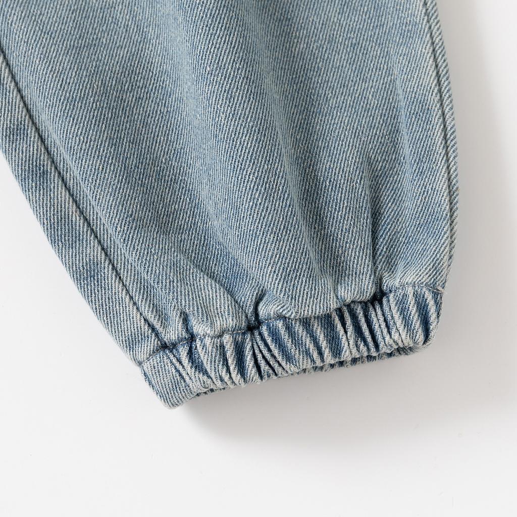 Children's Tooling Jeans Boys Autumn New Trend Big Pocket Pants Medium and Small Children's Trousers