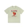 Unisex American Retro Hong Kong Style Strawberry Print T-Shirt - Summer Loose Fit