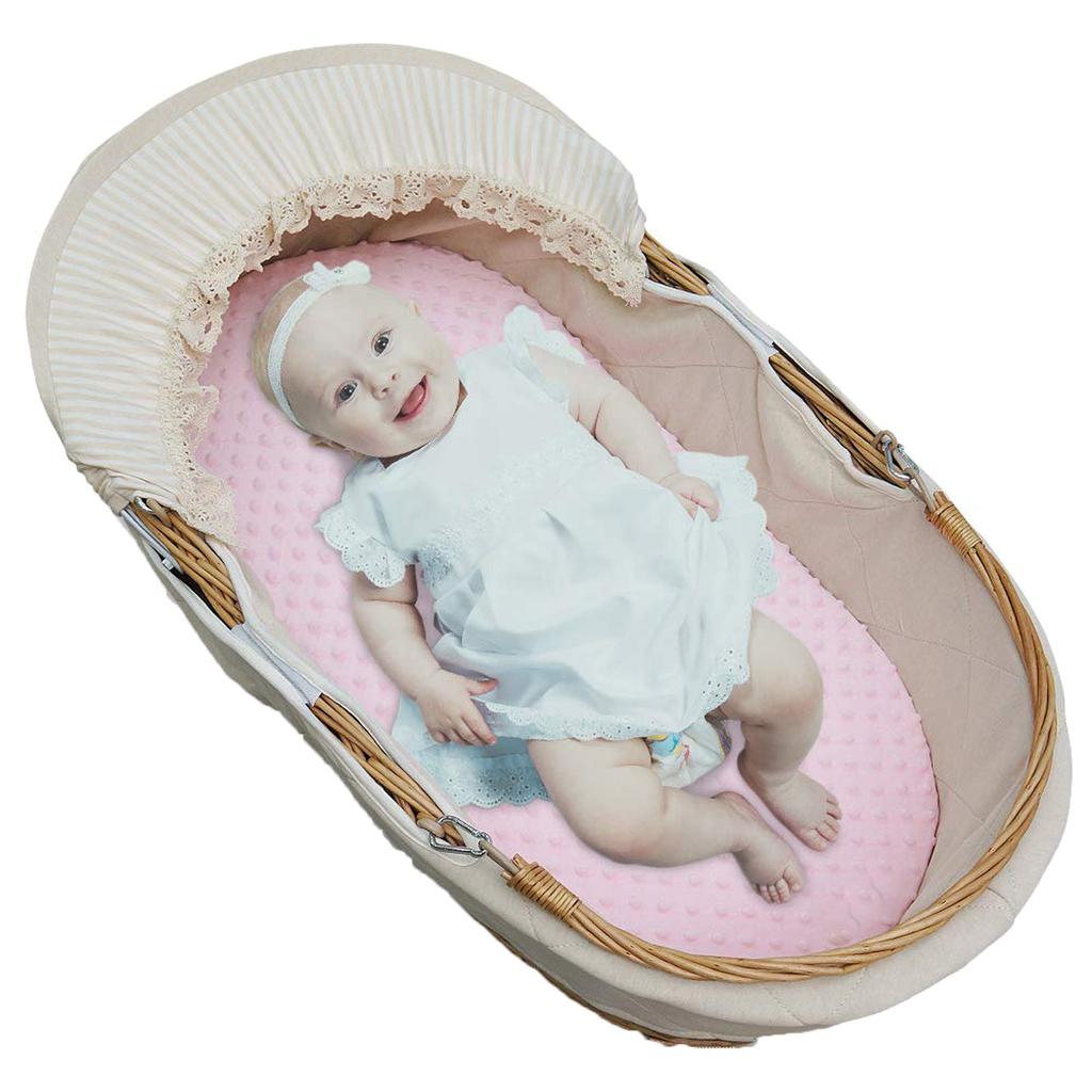 Baby Moses Basket, lettino a bolle super morbido, lenzuolo con angoli per culla