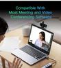 1080P HD USB Webcam with Microphone and Fixed Focus