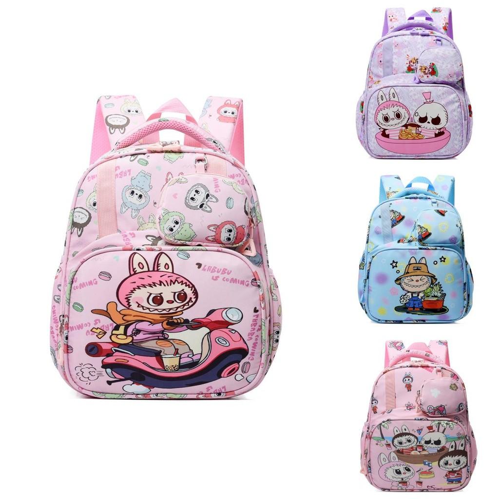 Lbubu Cute Cartoon Preschool Backpack For Boys And Girls Ages 2 To 6 Soft Nylon Material