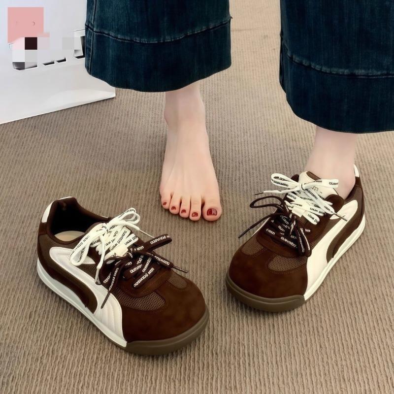 New retro style women's autumn casual platform heightening board shoes versatile big head sports shoes