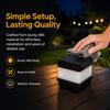 Waterproof Solar Fence Lights Bright LED Square Lantern Solar Post Cap Lights Automatic Outdoor Post Light Landscape