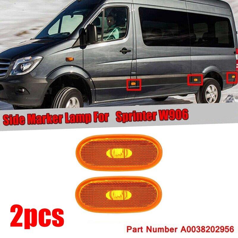 M63K Боковые габаритные огни для Sprinter W906 2006-2018 A0038202956 Боковые повторители поворота, габаритные огни на крыло Yellow 2X