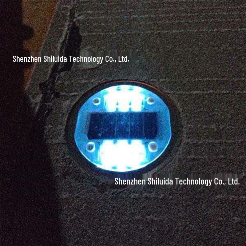 Embedded Solar Zebra Crossing Road Stud Light