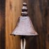 WTEMPO 1PC Retro Rustic Style Metal Outdoor Courtyard Plank Wall Decoration Door Bell Welcome Home Door Bell