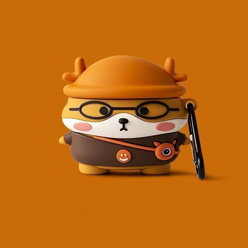 3D-Silikon für OPPO Enco Air-Hülle, Cartoon-Silikon-Schutzhülle für die drahtlose Bluetooth-Kopfhörerhülle von oppo Enco Air2