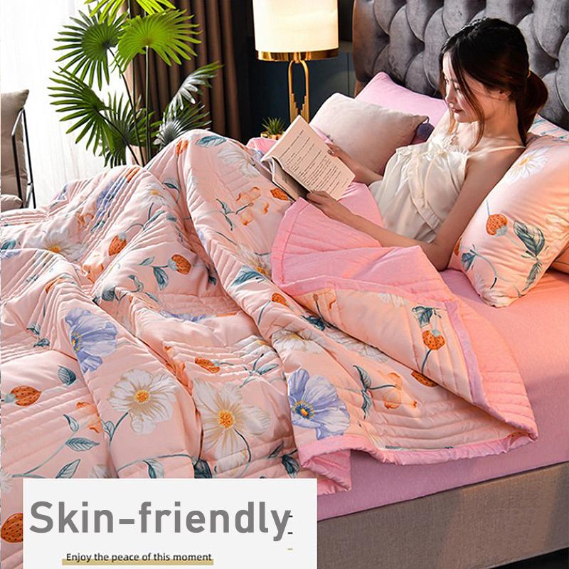Klimatizačná prikrývka šetrná k pokožke Jednolôžková Dvojlôžková letná chladivá prikrývka na jar a na jeseň Tenká prikrývka