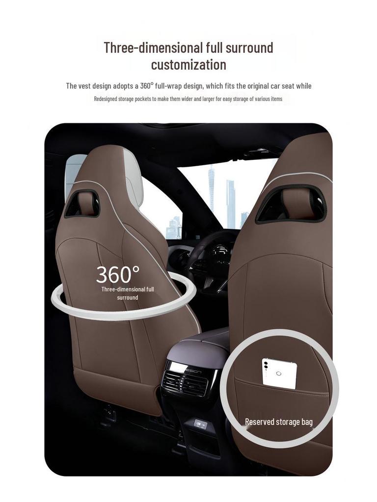 BYD Frigate 07 All-Season Leather Seat Cover for Five Seats