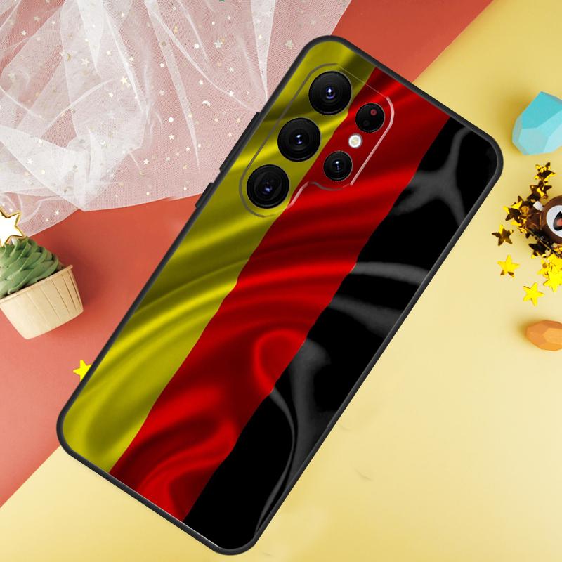 

Germany Flag Banner Phone Case For Samsung Galaxy S25 FE S23 S21 S20 S22 S24 S26 Ultra S10 S26 Plus Cover Coque Galaxy S21Ultra