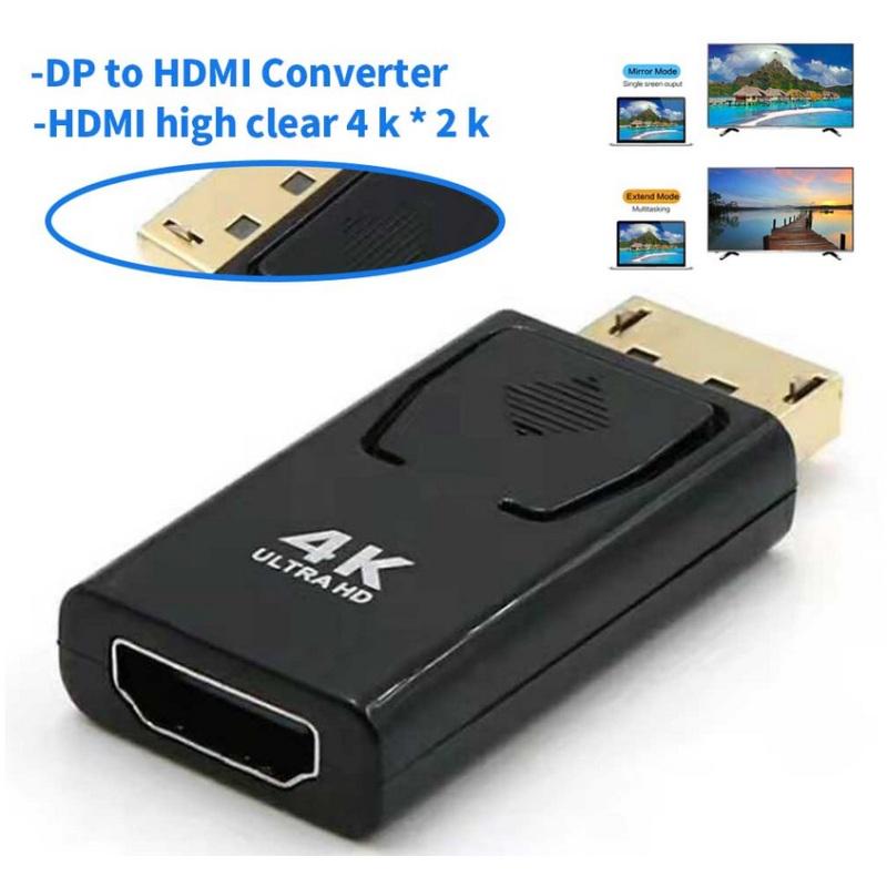 DP To HDMI-compatible Max 4K 60Hz Displayport Adapter Male To Female Cable Converter DisplayPort To