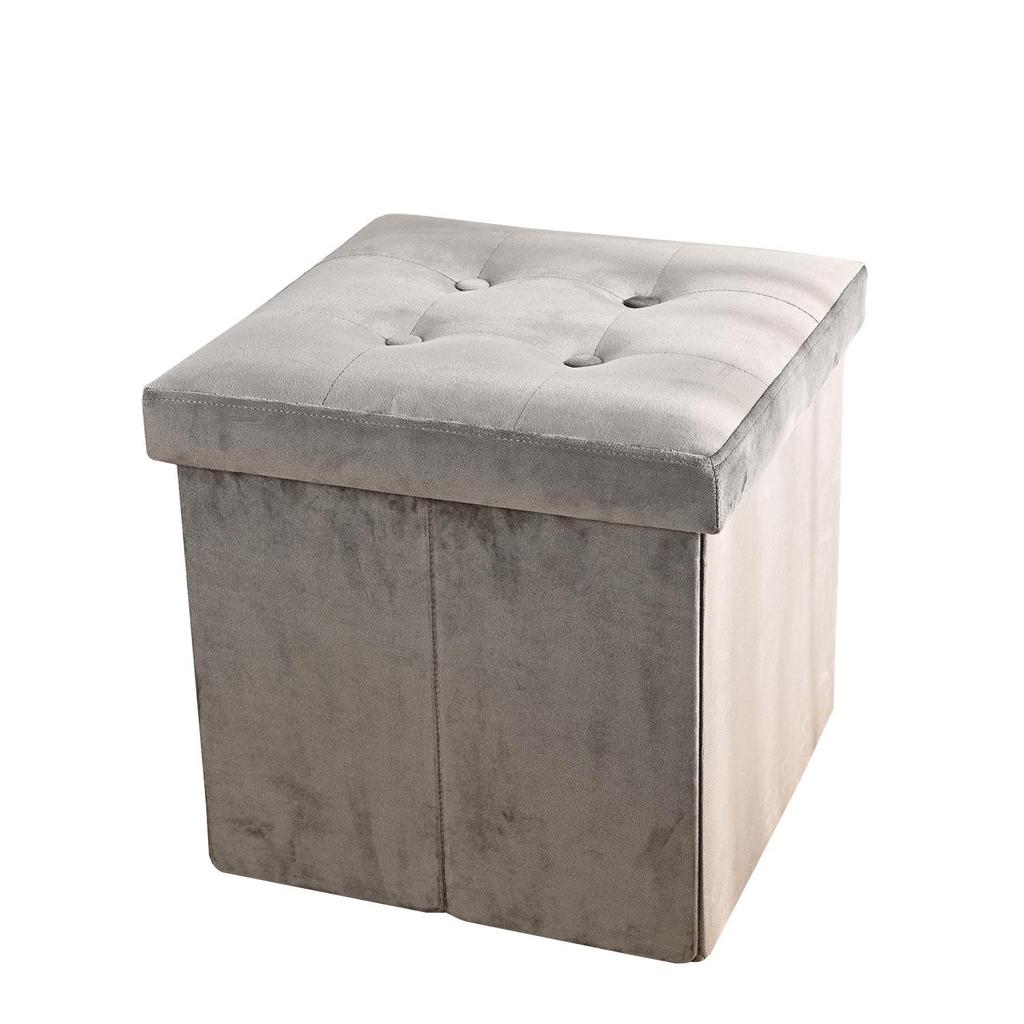 Home Comfort Plush Foldable Storage Box and Stool - Multi-functional, Sturdy, and Dirt-resistant