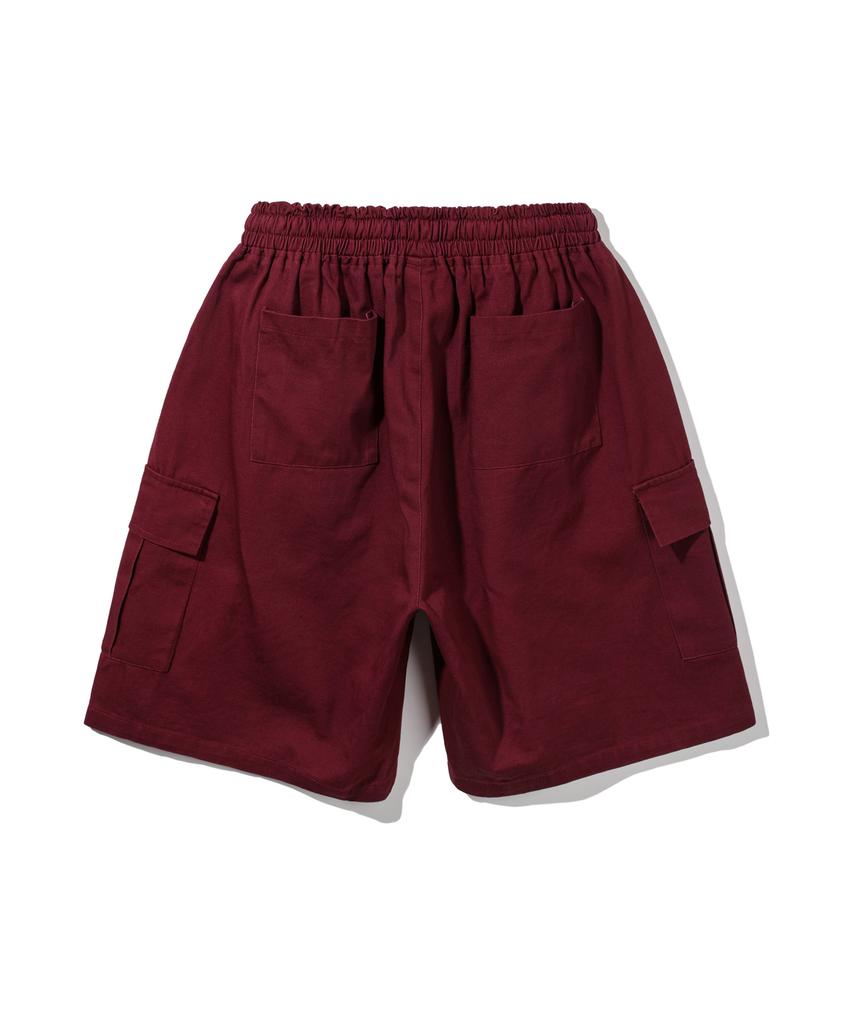 ALVINCLO Wide Cargo Elastic Half Pants Dlx1323 (4 Colors)