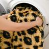 HOMORE Fluffy Leopard Blanket, Plush Cheetah Print Throw Blankets Soft Faux Fur Bed Throw for Decorative Couch Chair Sofa, Washable and Lightweight,