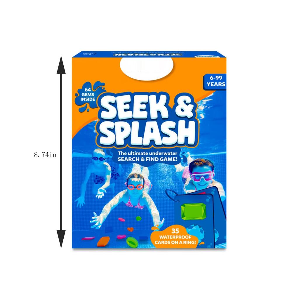2025 Hot Ultimate Seek & Pool Set - 64 Glittering Search & Find Game, STEM Learning Water Toy For Boys & Girls 6-12