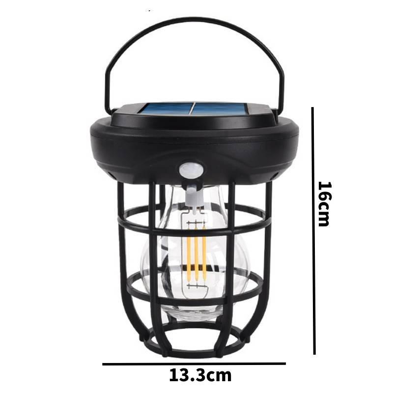 Lamp Solar Outdoor Motion Sensor Tungsten Filament Wall Light Garden Waterproof
