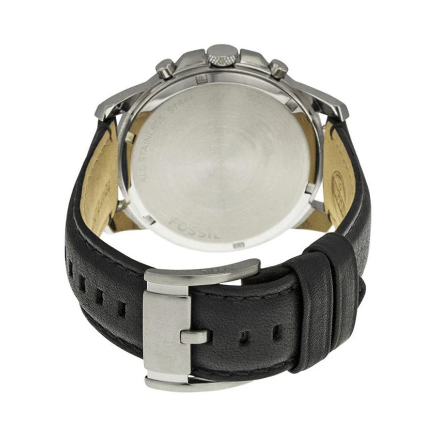 Fossil Men's Chronograph Watch - Leather Strap, Three Dial, Business Casual Daily Wear FS4990