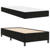 Bed Frame with Mattress Black 90 x 190 cm Fabric
