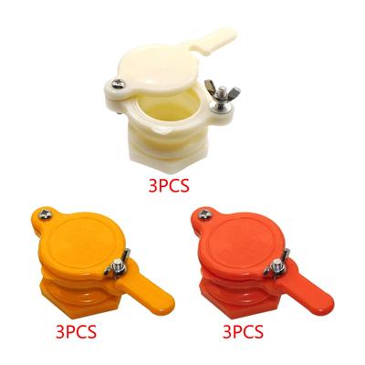 3 Pieces Honey Gate Valves Beekeeping Equipments Honey Extractor Machine Valves for Farm Yard Honey Extractor Replace Parts
