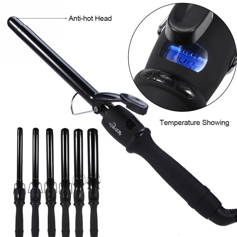 110-240V Ceramic Hair Straightene Tube Shape Big Deep Curly Ceramic Curling Iron Heating Hair Curler Hair Styling Tool New