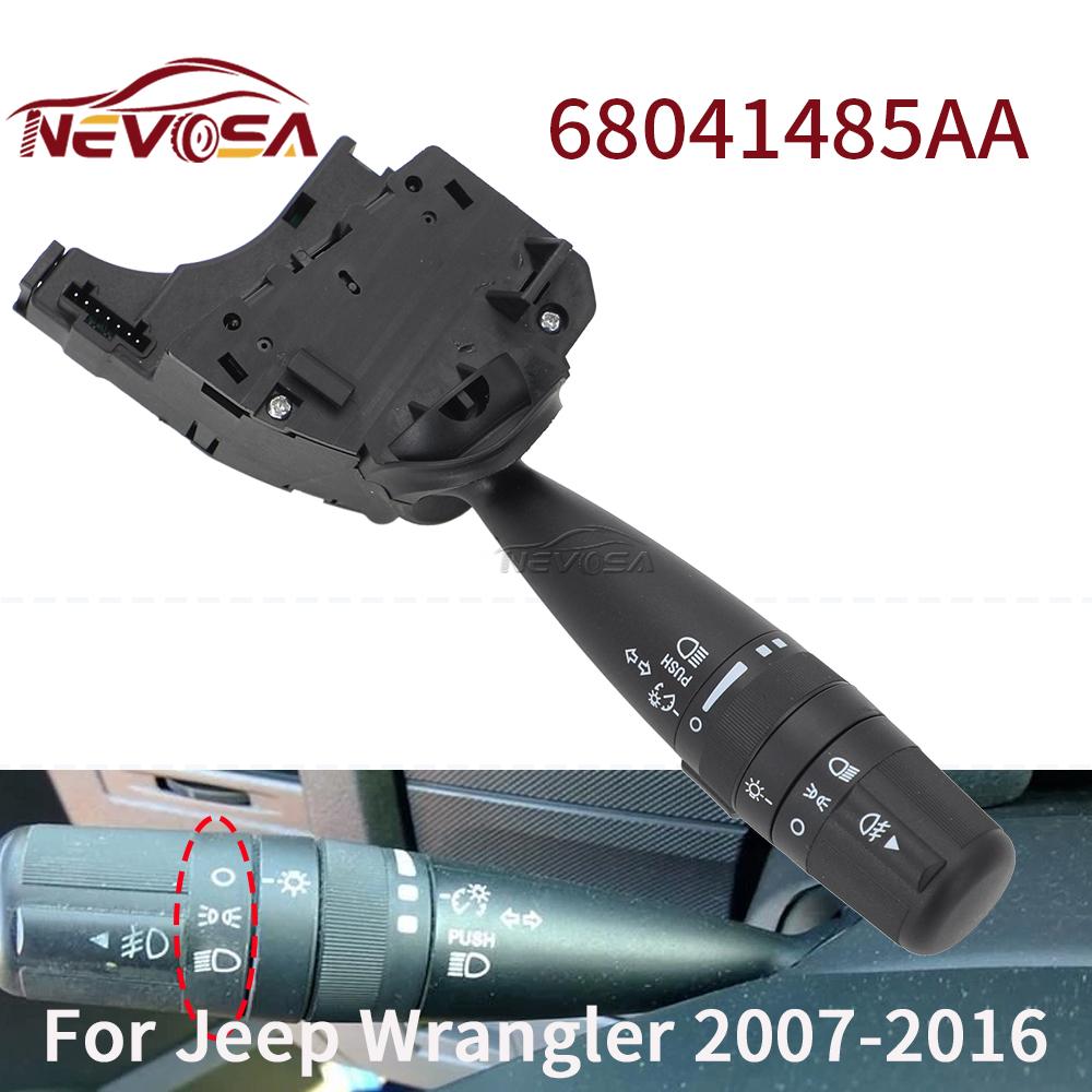 

For Jeep Wrangler 2007-2016 05183947AA 68041485AC 68041485AD Fog Light Headlight Multifunction Turn Signal Switch 05183947AA 68041485AA