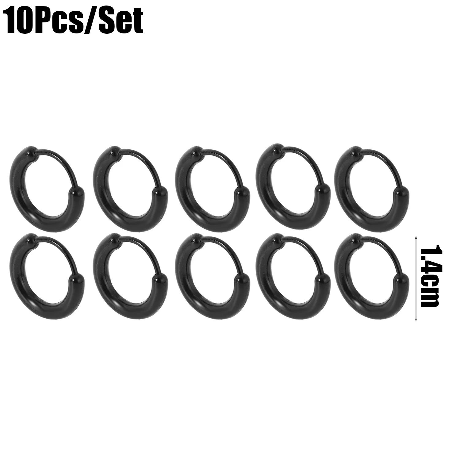 

10PCS/Lot Hypoallergenic Simple Plastic Hoop Earrings Clear Ear Pins Needle and Resin Earring Backs DIY Ear Accessories