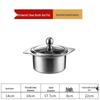 Yingbai 14cm Stainless Steel Single Mini Hot Pot with Lid