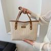 Straw large-capacity fashion Korean version handbag 2025 spring new versatile ins shoulder armpit bag tote bag
