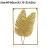 Leaf Shape Wall Decoration Gold Metal Pendants New Decorative Wall Ledges  Living Room