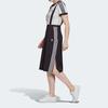 Adidas Originals Chino Skirt Sports Stripe Breathable Quick-Dry Round Neck Sleeveless Dress Women Dresses Black GK3657