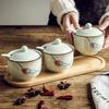 Elegant Ceramic Sugar Storage Jar with Salt Glaze Finish for Kitchen Organization Airtights Seal Prevents Moisture