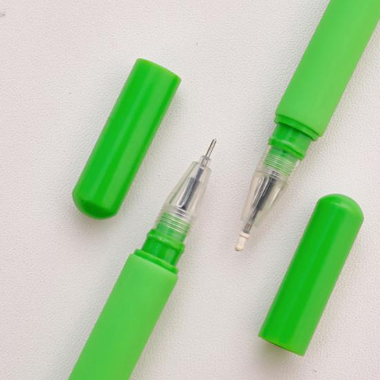 2Pcs Sunflower Gel Pen with Soft Silicone Grip Cute Smile Face
