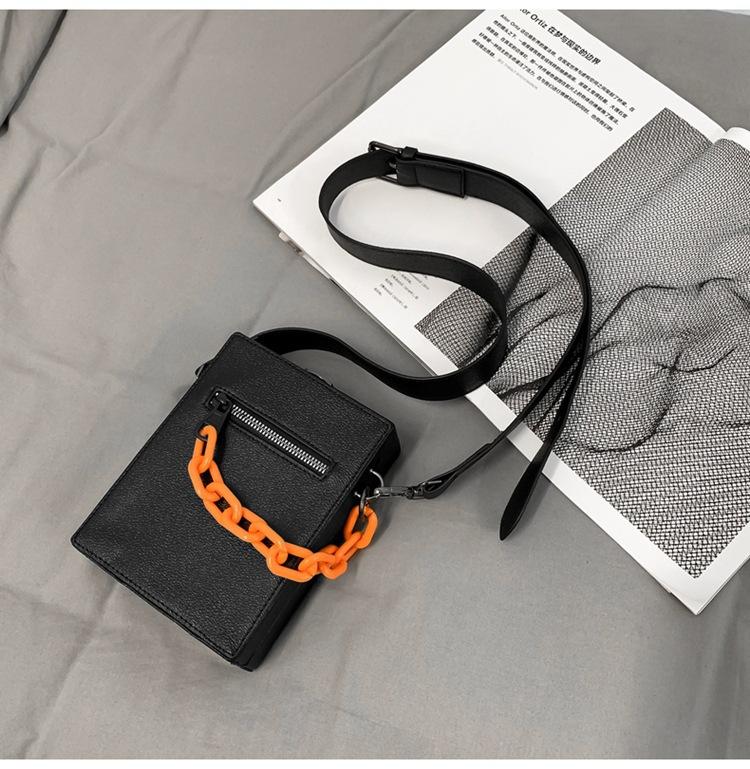 

2024 нова сумка в коробці на ланцюжку, вертикальна сумка для мобільного телефону, чоловіча модна брендова портсигарна сумка, жіноча сумка-месенджер