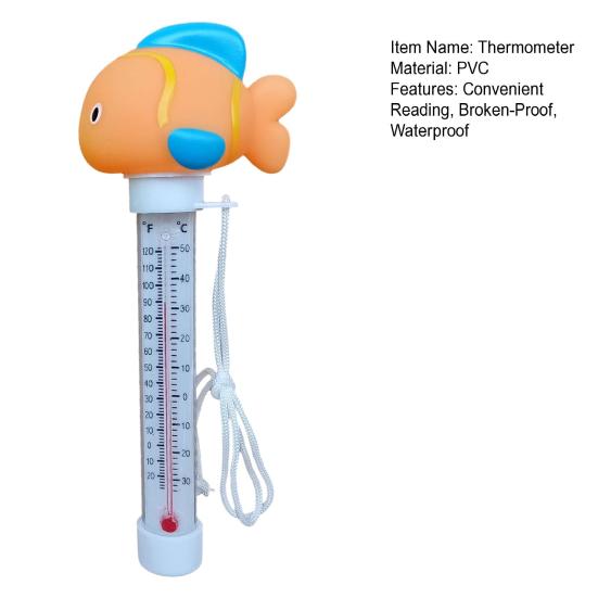 Floating Swimming Pool Thermometer Cartoon Animal Shape Water Thermometer for Pools Spas Aquariums Easy Read Pond Thermometer