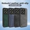 Nubuck Leather Magnetic Case for Xiaomi 14T Pro Mi 14 5G Protective Cover Shockproof Back Shell Coque Capa Fundas