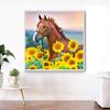 5D Diy Diamond Painting Sunflowers and Horses Diamond Embroidery Full Lay Anime Cross Stitch Kits Home Decor Handmade Gift