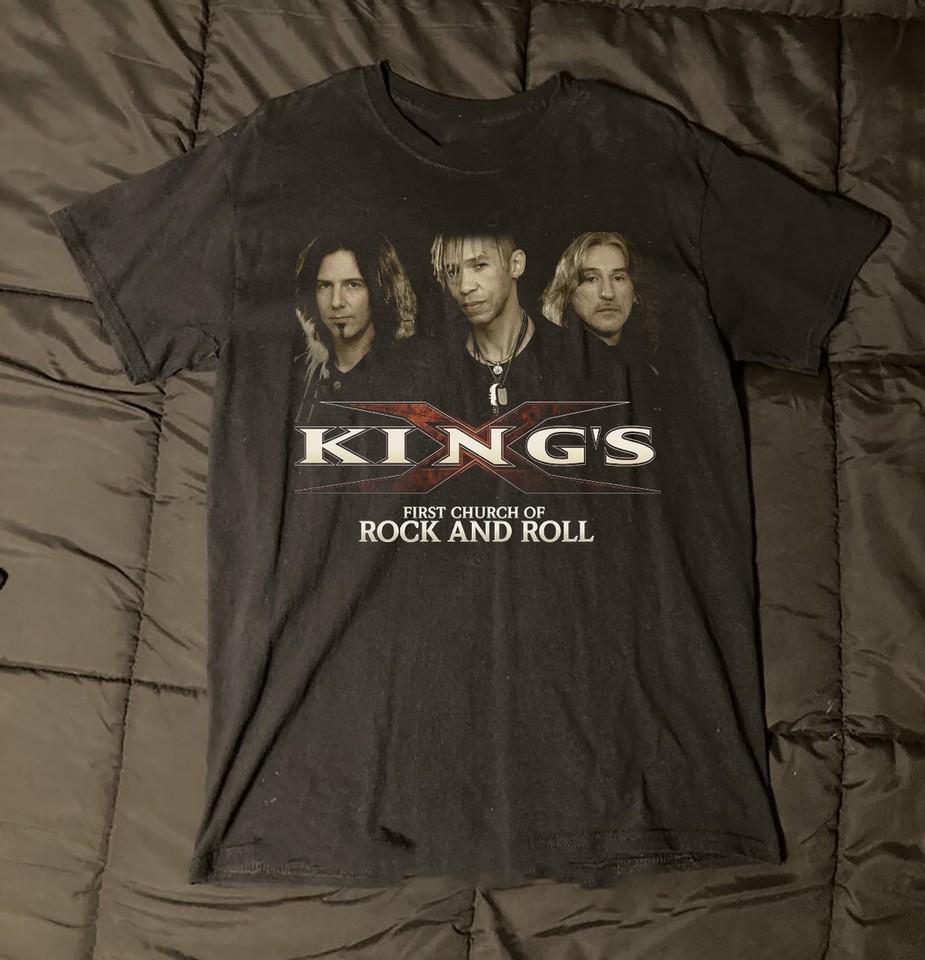 King's X Hip Hop ALBUM Schwarzes T-Shirt Unisex Tee Alle Größen K720