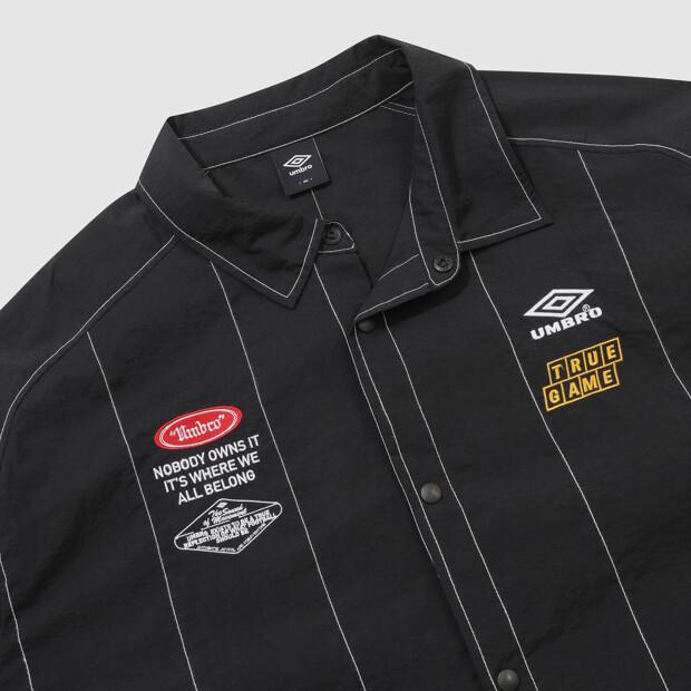 Umbro Crispy Taslan Short Sleeve Shirt Black Ur221Cjk58