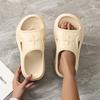 New Women's Thick Soled Slippers Outdoor Fashion EVA Beach Women's Outdoor Lightweight 2025 Summer High Heels Casual Shoes