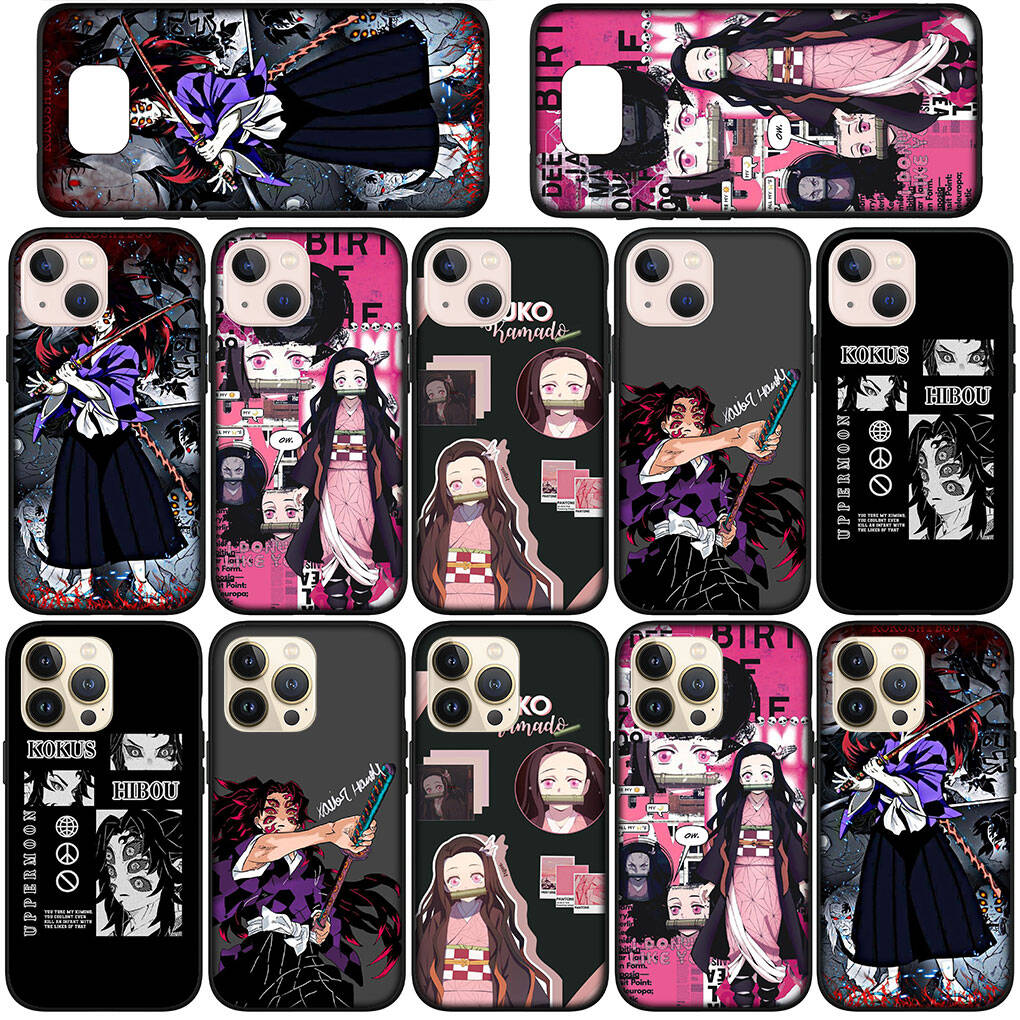 Hülle für Samsung Galaxy S25 S23 S22 S24 Ultra FE S8 A05 A06 A15 A16 A36 A37 A35 A54 A55 A56 A57 A25 A26 A53 Kokushibo Kamado Nezuko Demon Slayer Hülle