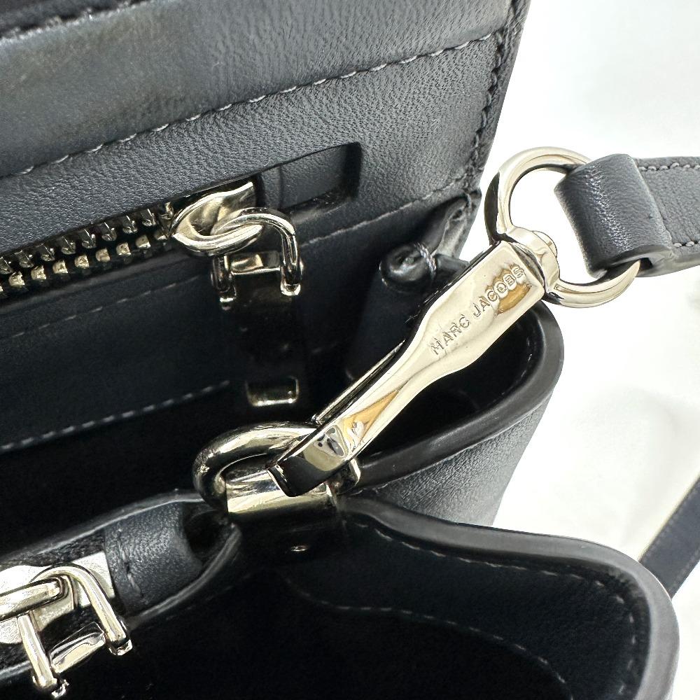 MARC JACOBS Turn lock 2WAY top handle west end small top Tote Bag Leather gray