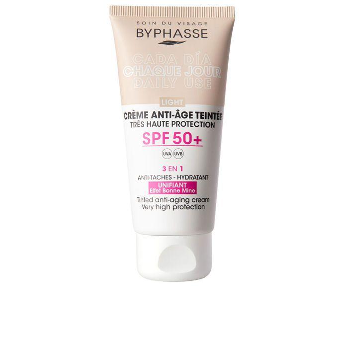 CRÈME VISAGE Anti-âge Avec Couleur SPF50+ #light 50 Ml