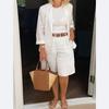 Spring And Summer New Women'S Clothing And Cardigan Top Shorts Small Suit Two-Piece Set