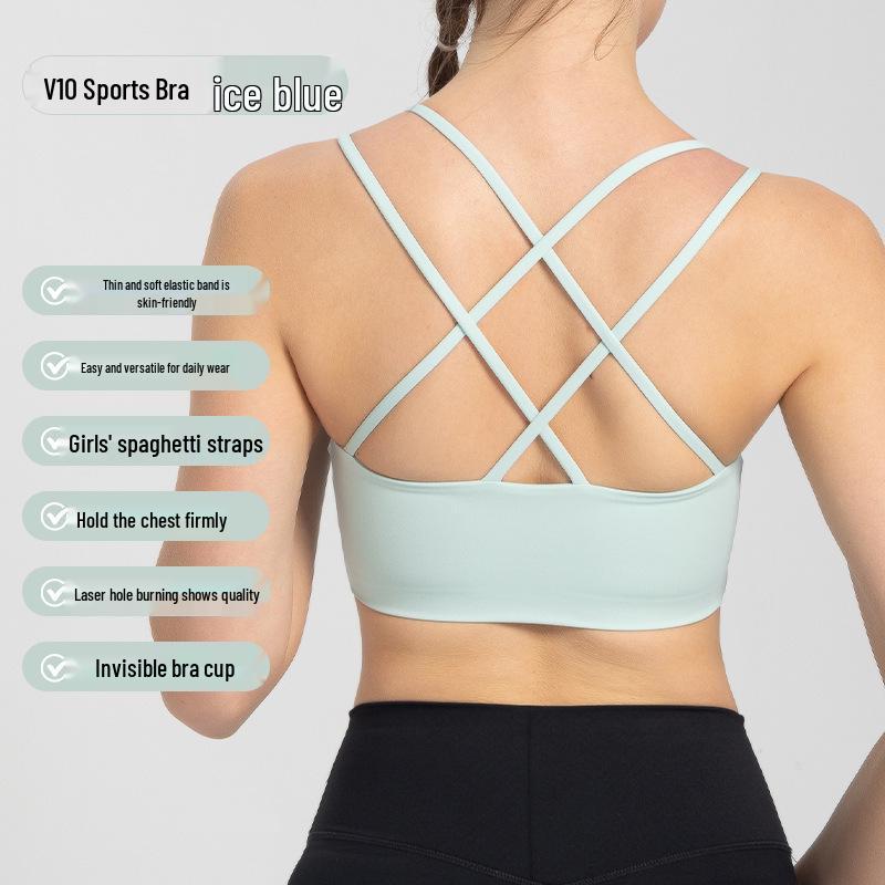 High-Strength Shockproof Sports Bra for Women's Running & Fitness Yoga