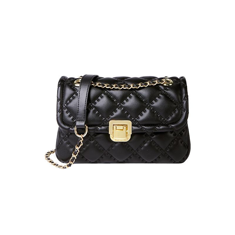 Mrs. Qiao Bag for Women 2025 New Trend Genuine Leather Women's Bag Crossbody Bag Fashionable Internet Celebrity Quilted Chain Bag Shoulder Bag