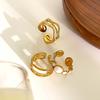 Elegant Finger Rings Party Accessories Geometric Weddings Rings Stainless Steel Texture Suitable for Fashion Casual Look