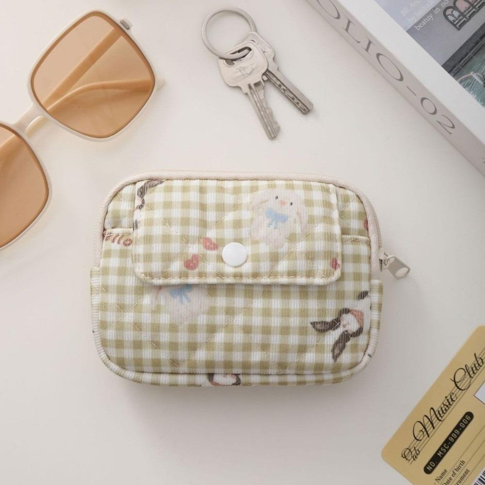 Cute Waterproof Coin Purse Multifunctional Corduroy Lipstick Organizer Makeup Bag