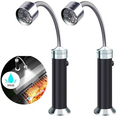 מגנטי חיצוני ברביקיו גריל גריל Led אורות גריל מתכוונן גמיש Led 360 מעלות עמידות בחום מנורות צוואר אווז פנס